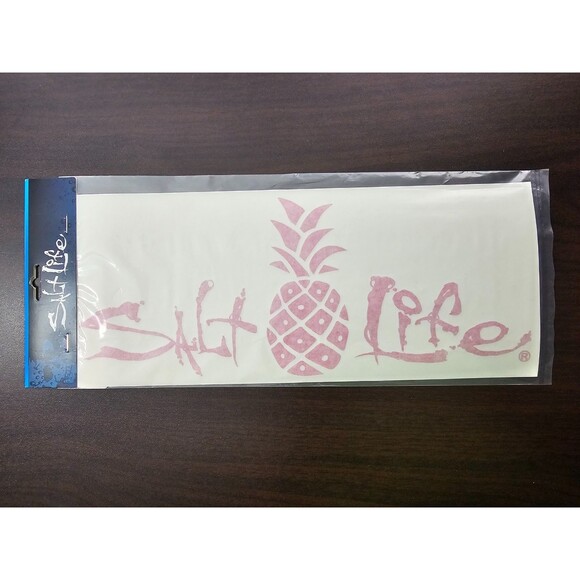 Salt Life Pineapple Decal Pink Medium Vinyl Sticker SAD973 12.75x5.5 NIP $12 MSR - Picture 1 of 2